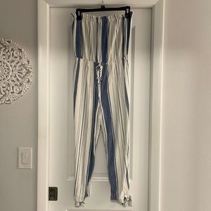 White & Blue jumpsuit size S